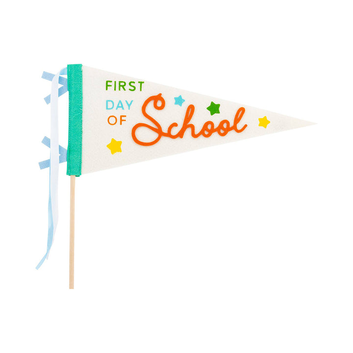 First Day Felt Pennant - Cream