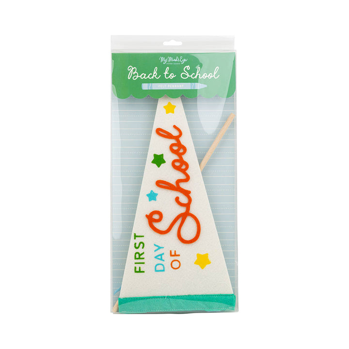 First Day Felt Pennant - Cream