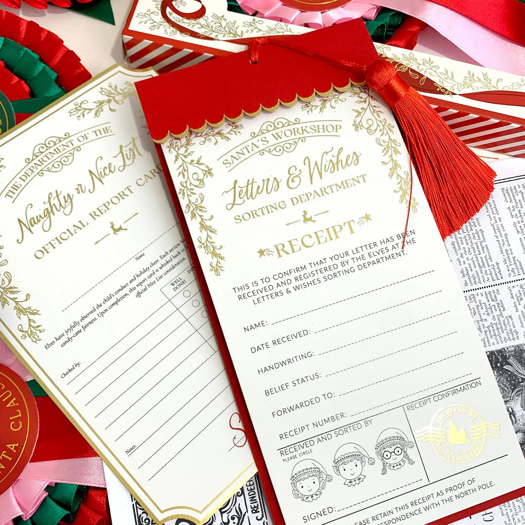 Letter To Santa Receipt Christmas Gift Tag