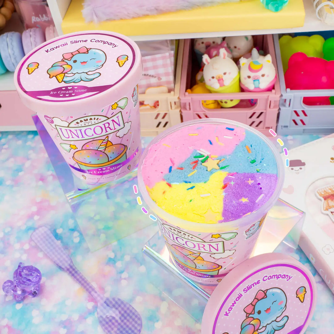 Unicorn Scented Ice Cream Pint Slime