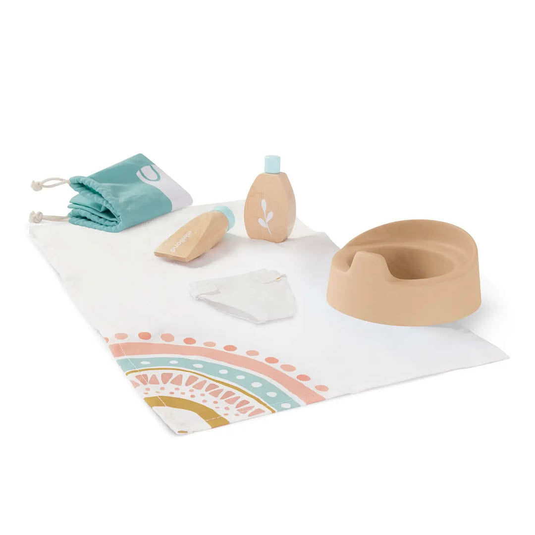 Eco Friendly Doll Wooden Care Set