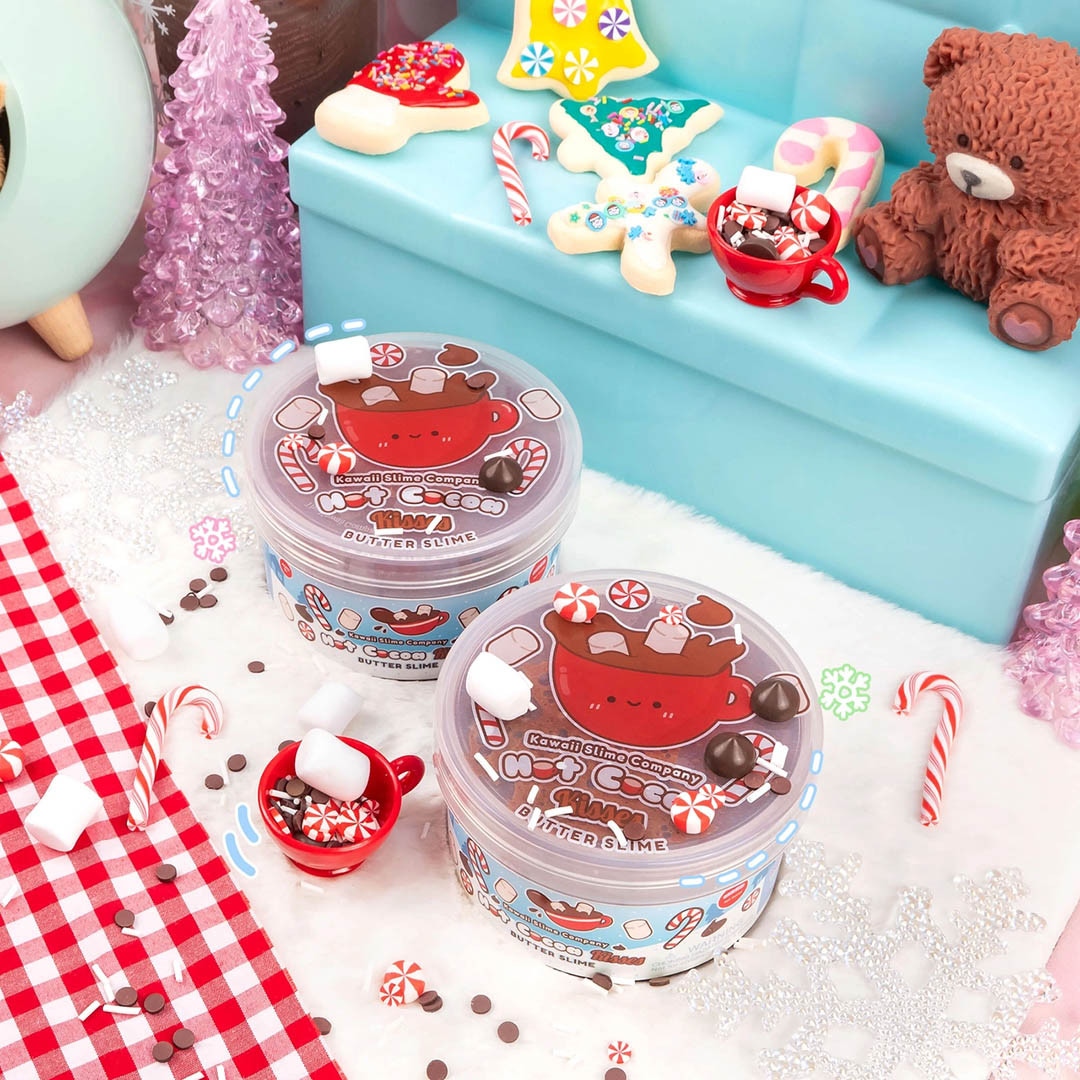 Hot Cocoa Kisses Butter Signature Dome Slime