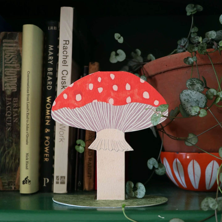 Greeting Card - Toadstool Stand-Up Card