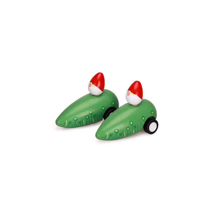 NEW Garden Gnome Pull Back Racer Cars