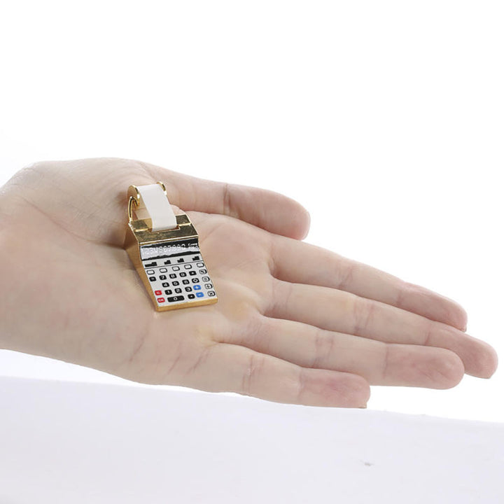 NEW Dollhouse Miniatures: Old Fashioned Brass Calculator