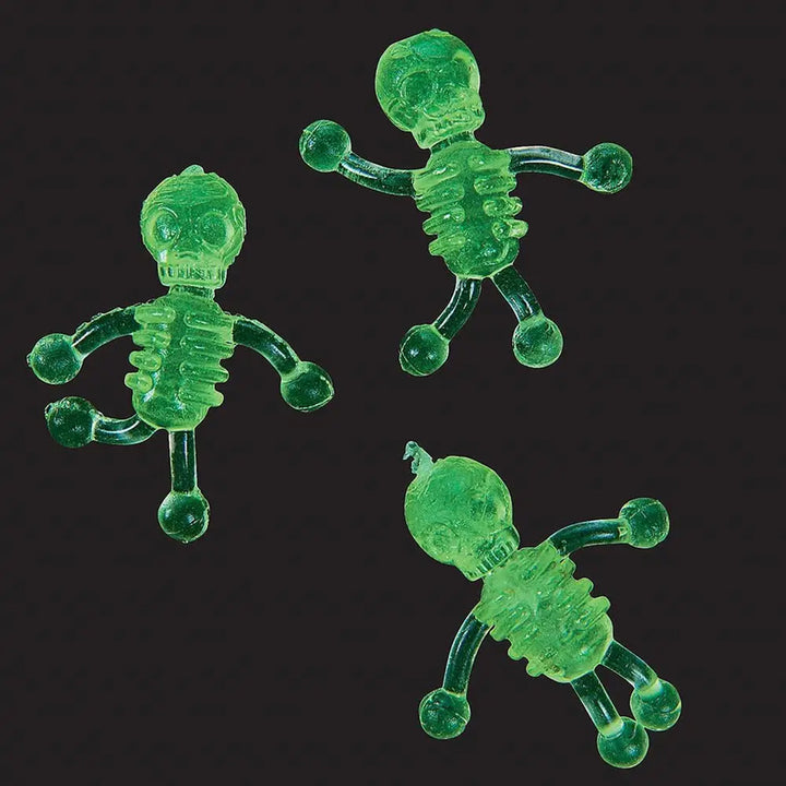 Glow in The Dark Sticky Tumbling Skeletons
