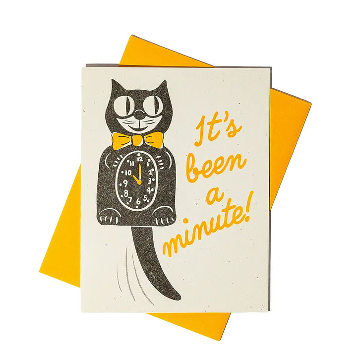 It's Been a Minute - Risograph Greeting Card