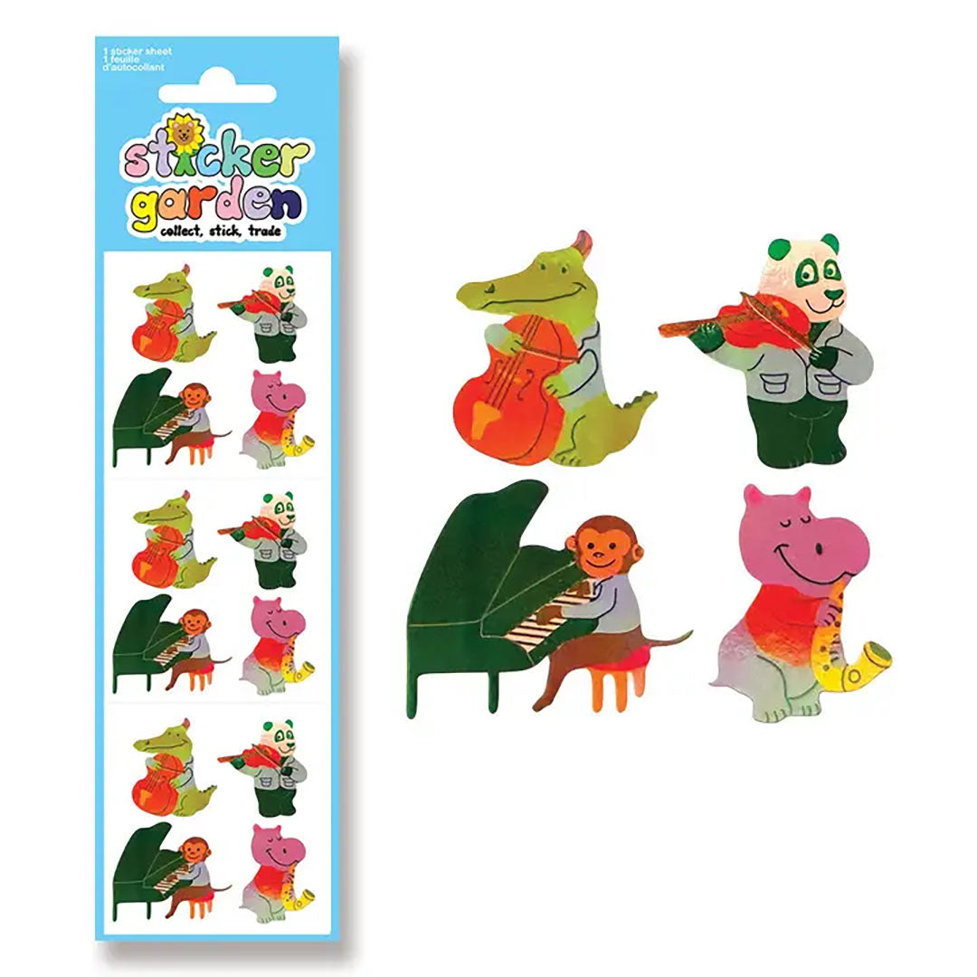 Pearl Jazz Animals Vintage Inspired Stickers