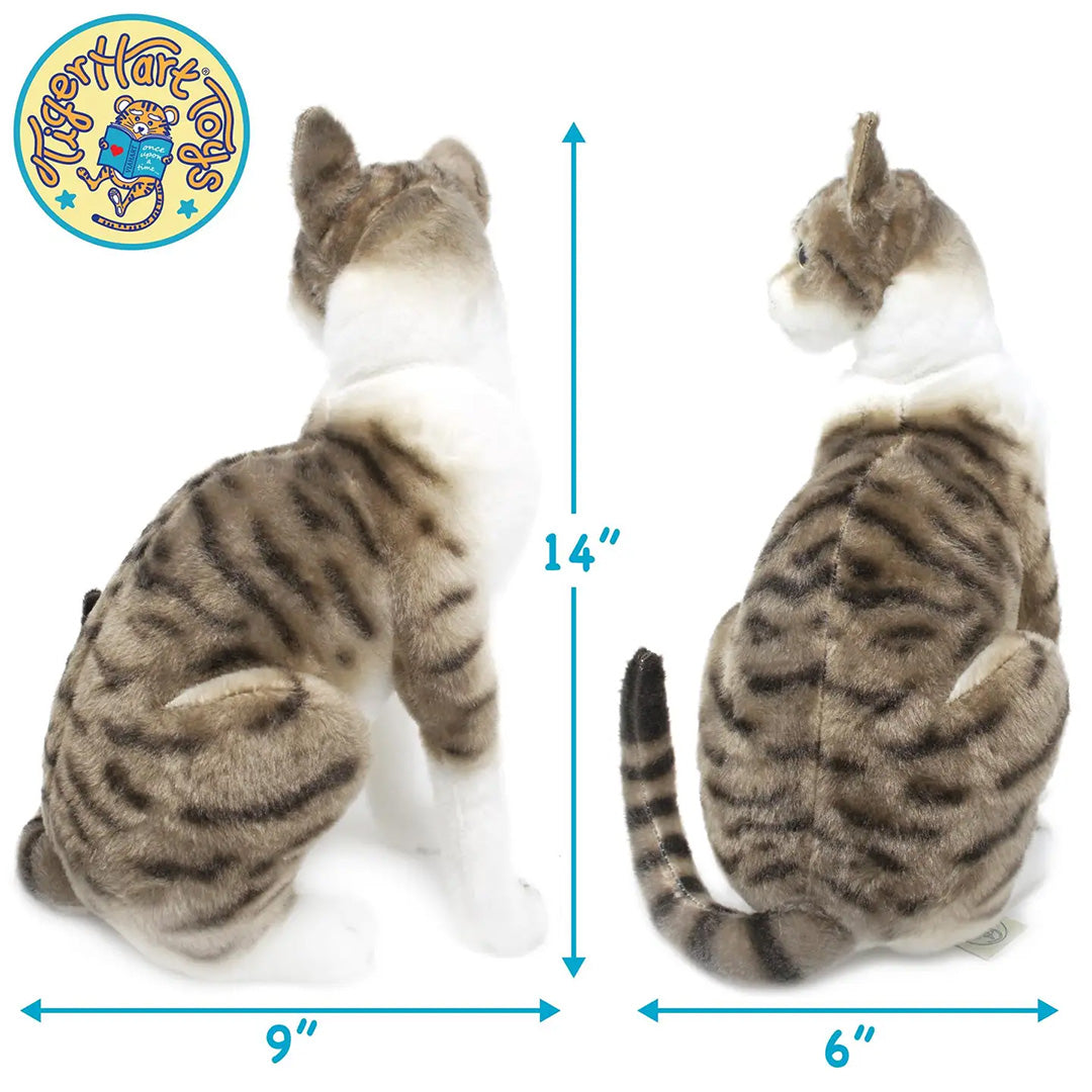 Amy The American Shorthair Cat - 14" Stuffed Animal Plush