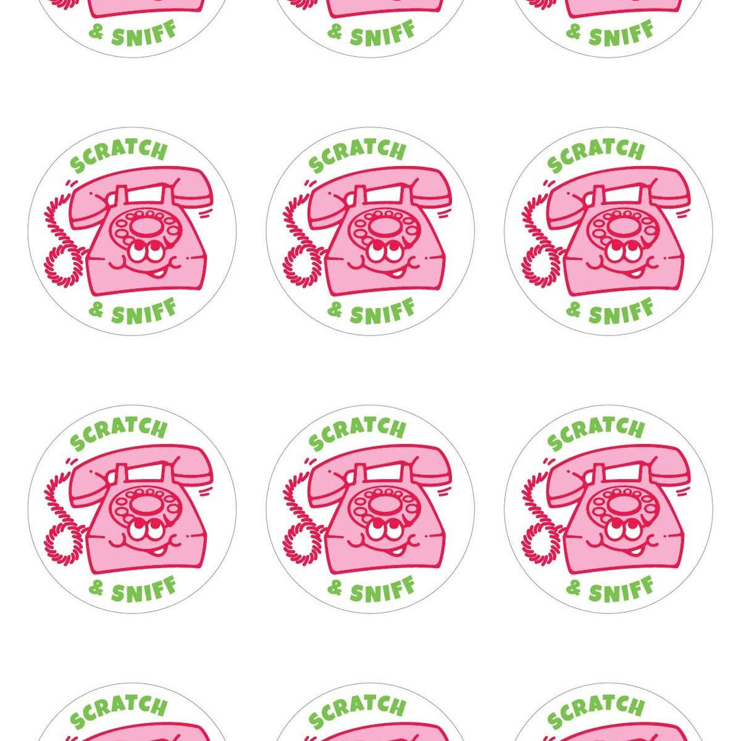 Kiwi Strawberry Telephone Scratch & Sniff Stickers