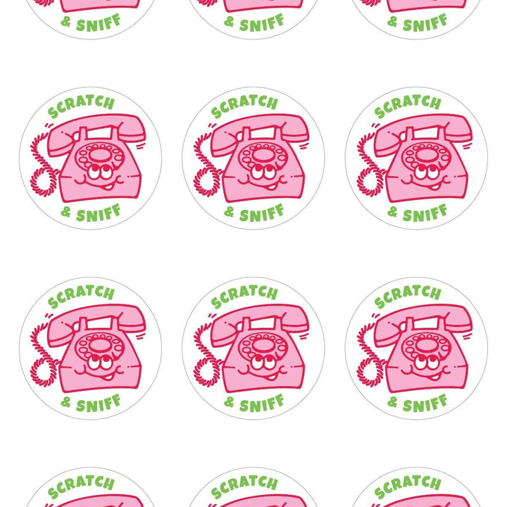 Kiwi Strawberry Telephone Scratch & Sniff Stickers