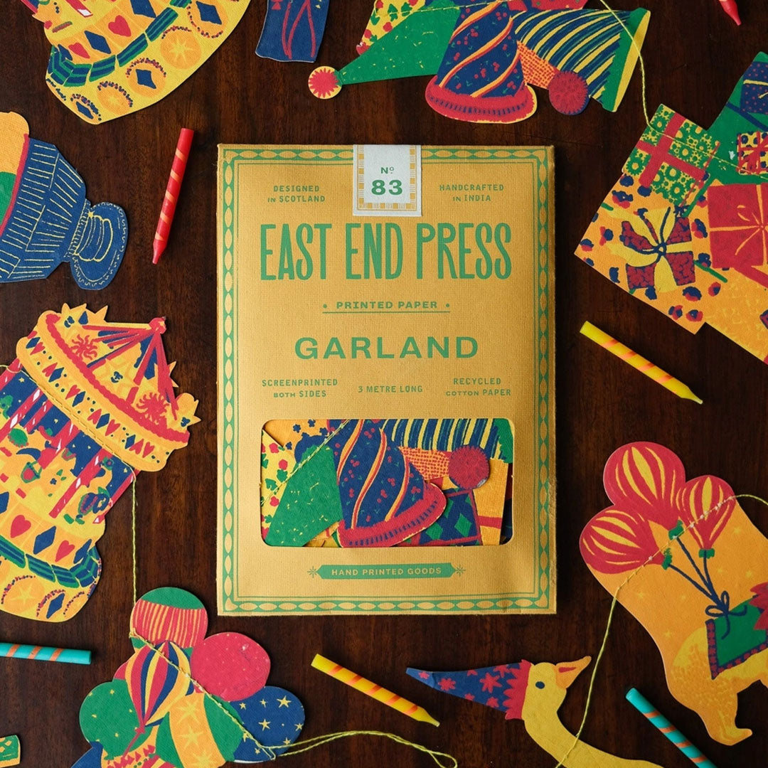 NEW Bright Happy Birthday Sewn Garland