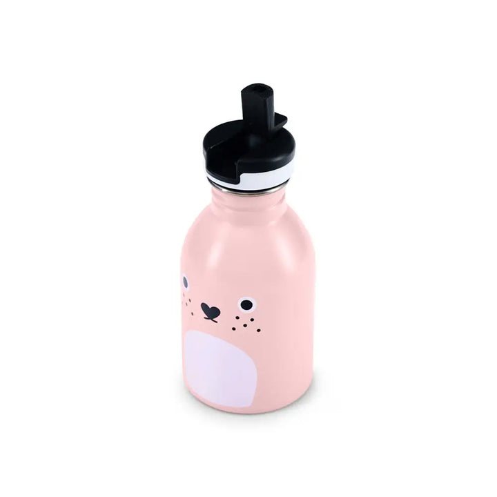 Stainless Steel Water Bottle - Ricecarrot Rabbit - Pink