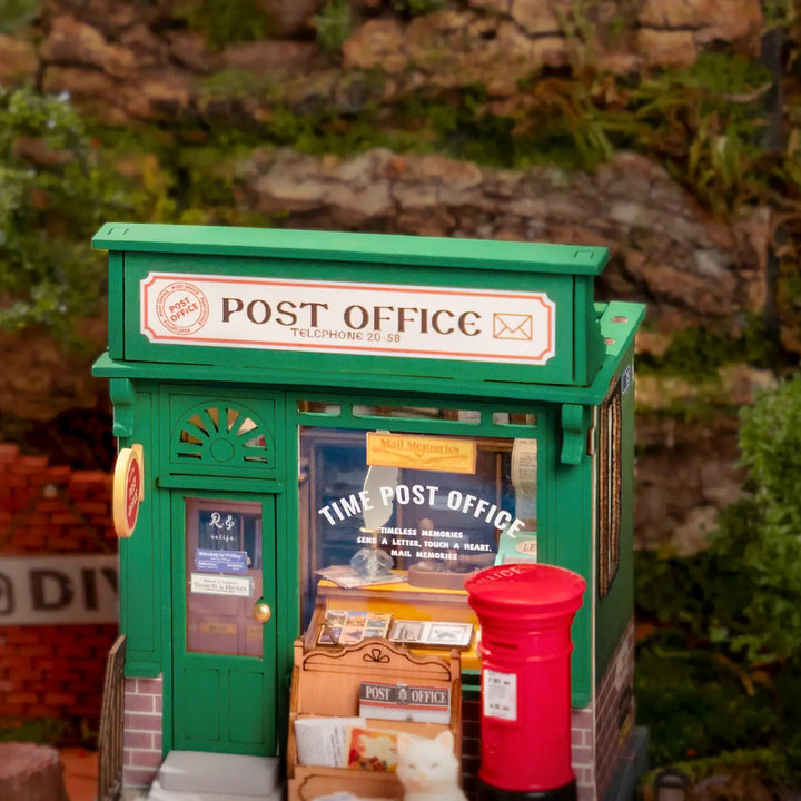 DIY Wooden Miniature House Kit: Century Post Office