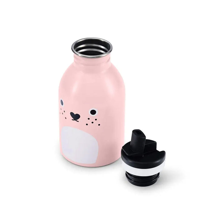 Stainless Steel Water Bottle - Ricecarrot Rabbit - Pink