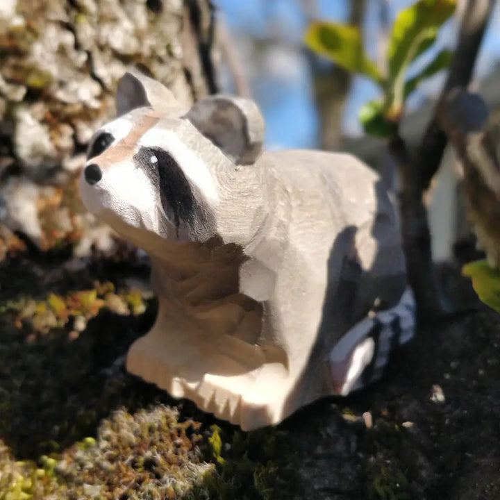 Wooden Raccoon Animal Toy