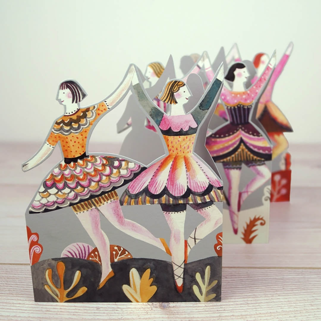 Dancers Die-Cut Card