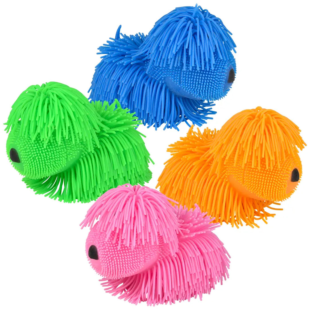 Shaggy Dog Puffer Squish Toy 7"