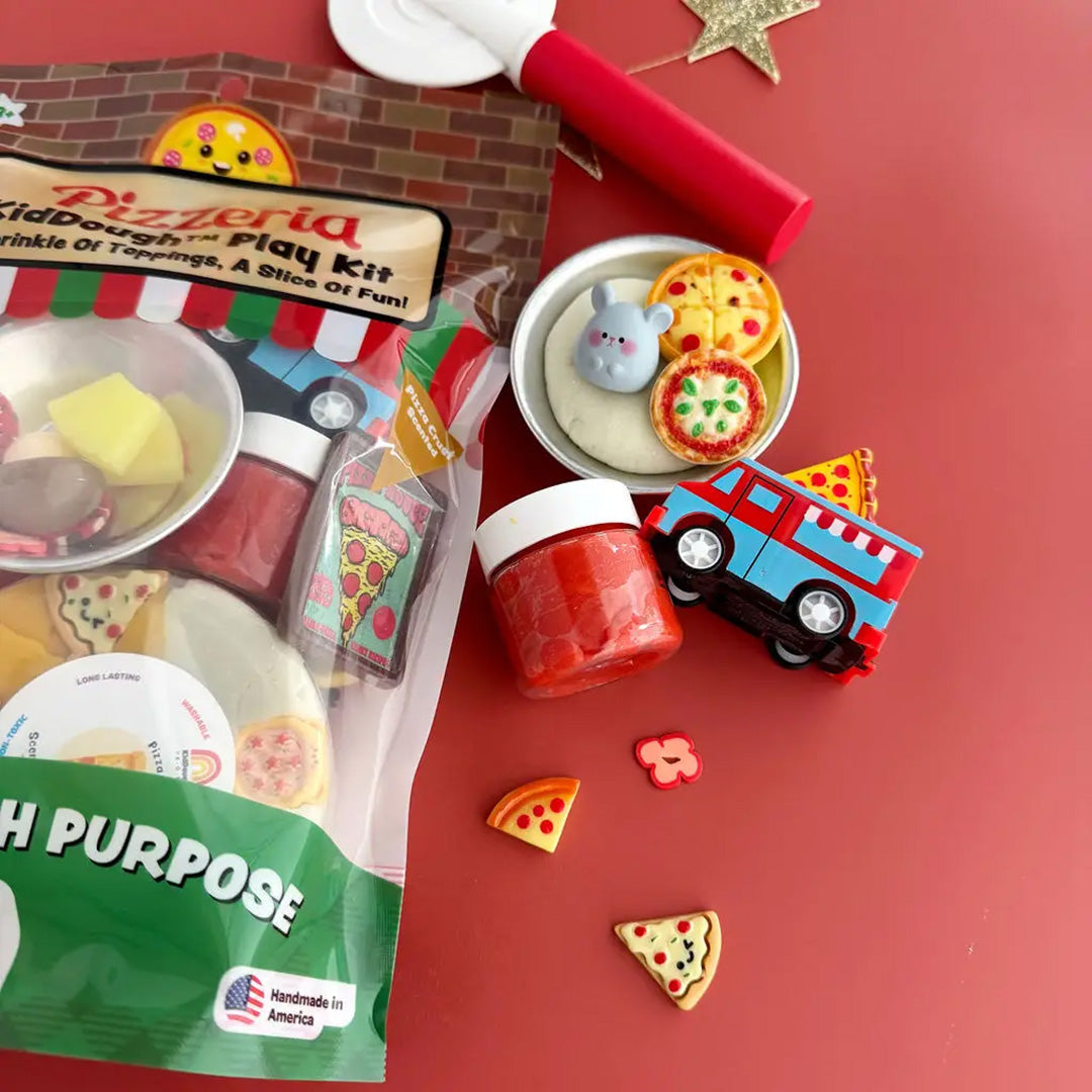 Scented Natural Sensory Play Dough Kit- Pizzeria
