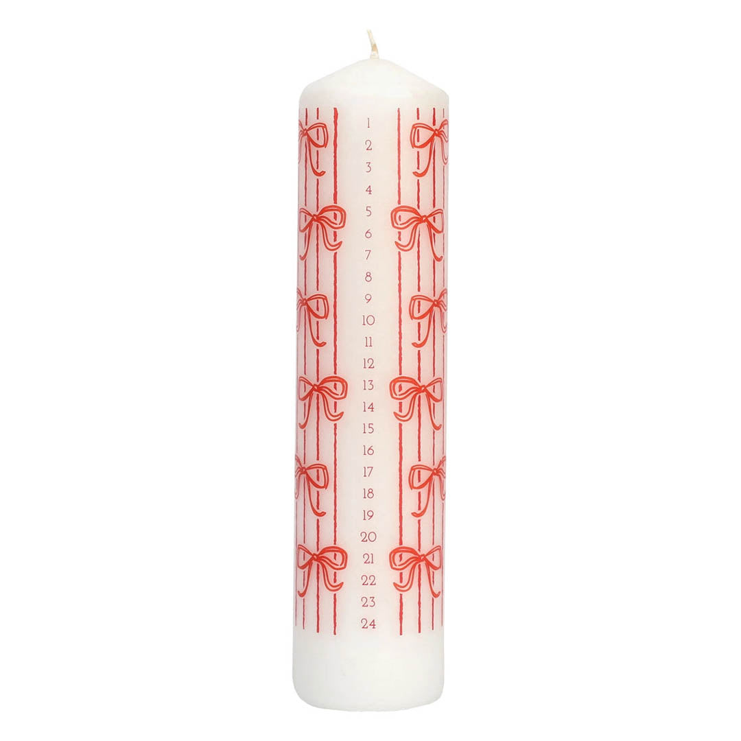 Candy Christmas Pillar Advent Candle