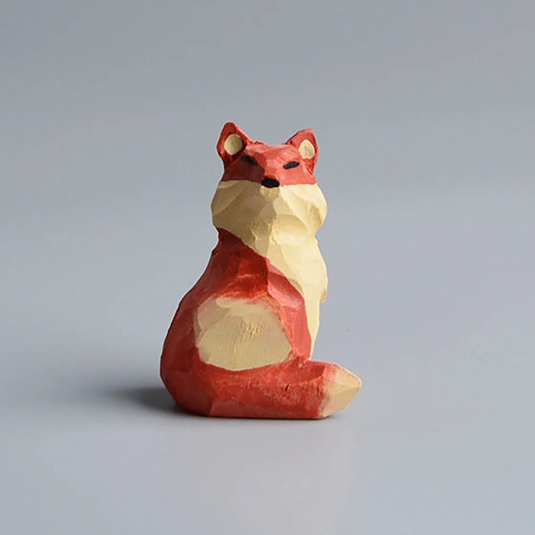 Handmade Wooden Animal- Fox