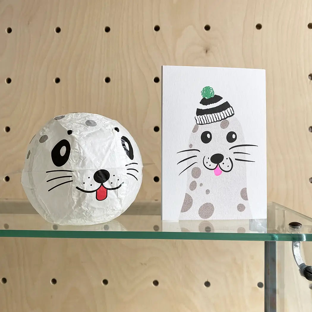 Japanese Paper Balloon Card- Seal