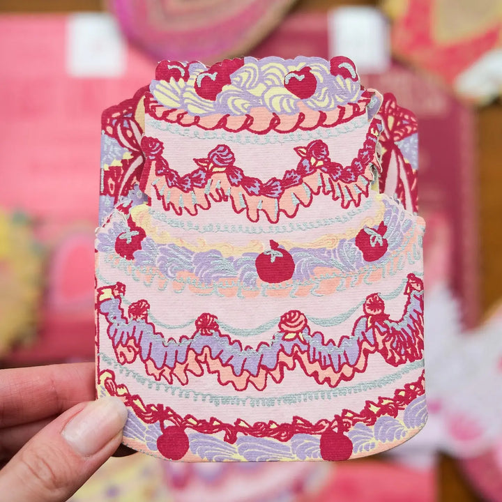 Birthday Cake Concertina Greeting Card