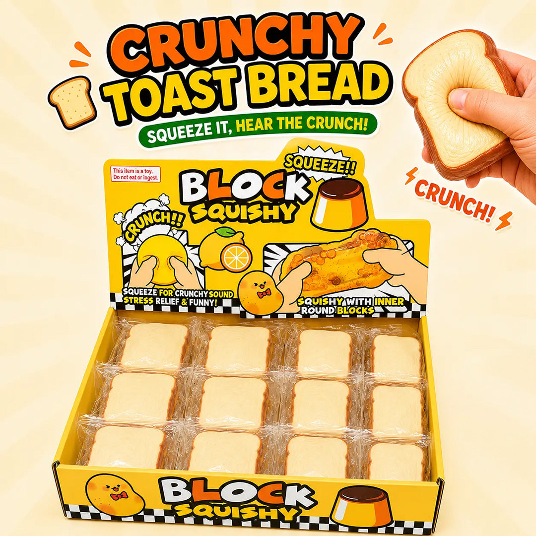 LIMIT 2: Crunchy Toast Bread Squishy Stress Toy (ASMR Crunch)