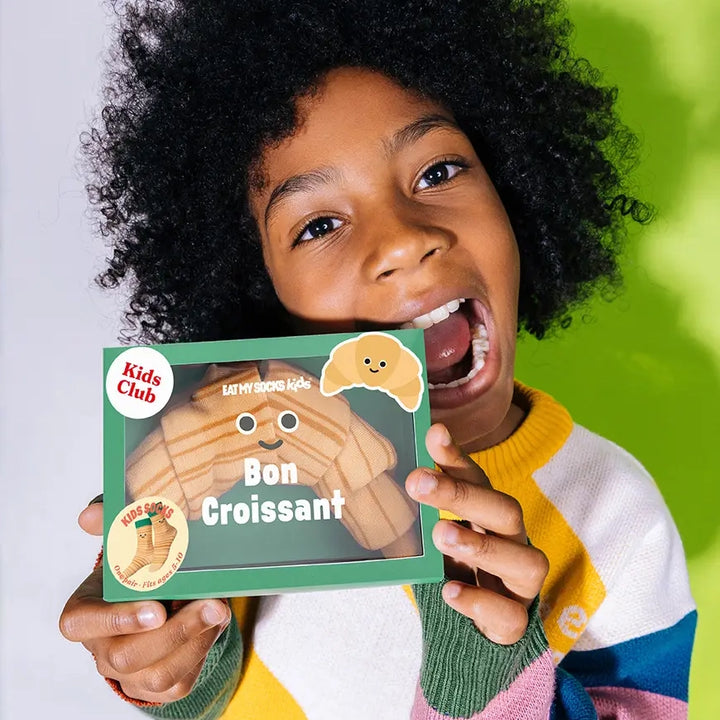 Kid's 3D Socks- Bon Croissant