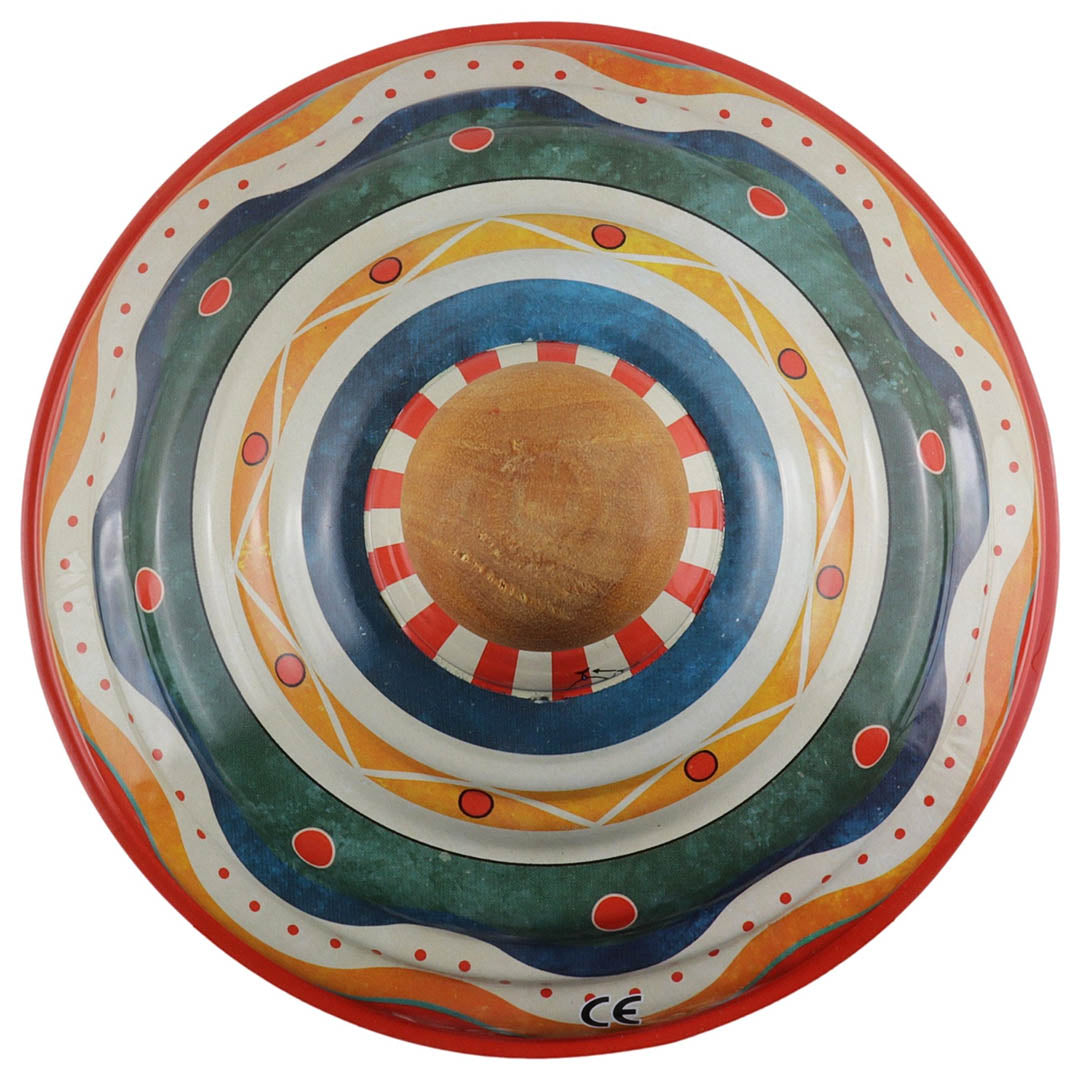 Retro Spinning Tin Top Toy