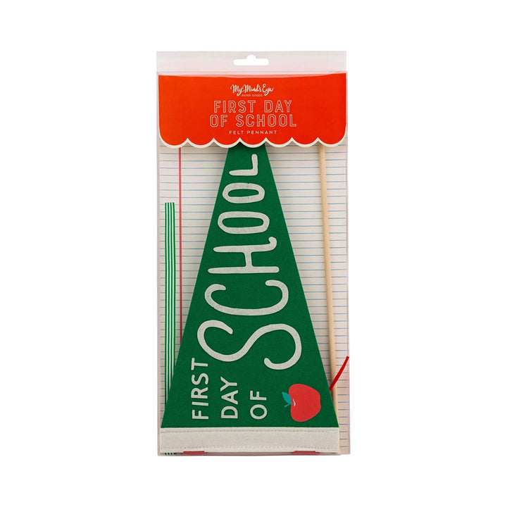 First Day Felt Pennant - Green