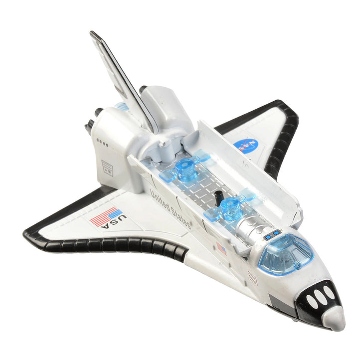 NEW Pull Back Die Cast Space Shuttle with Lights & Sound