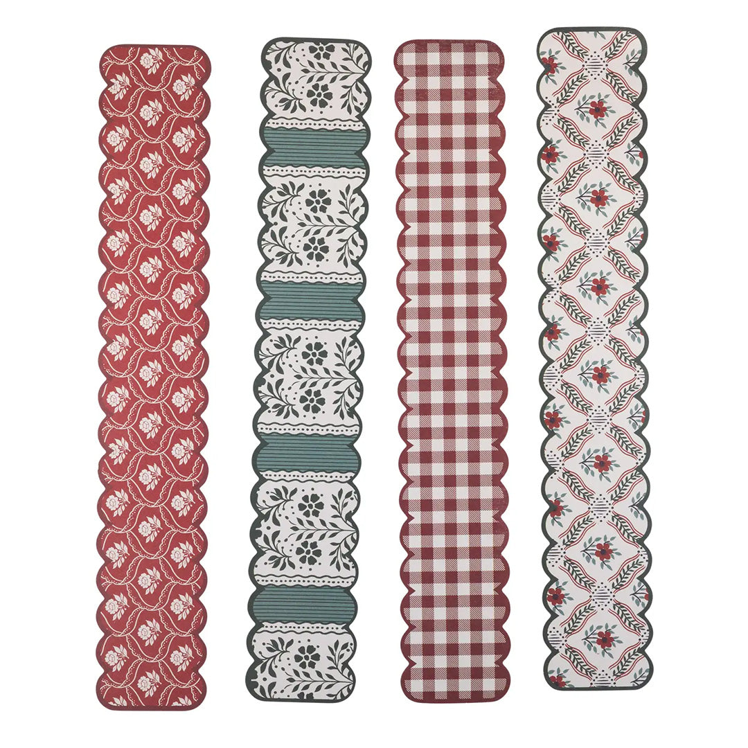 Burgundy and Green 20ft Christmas Paper Chains