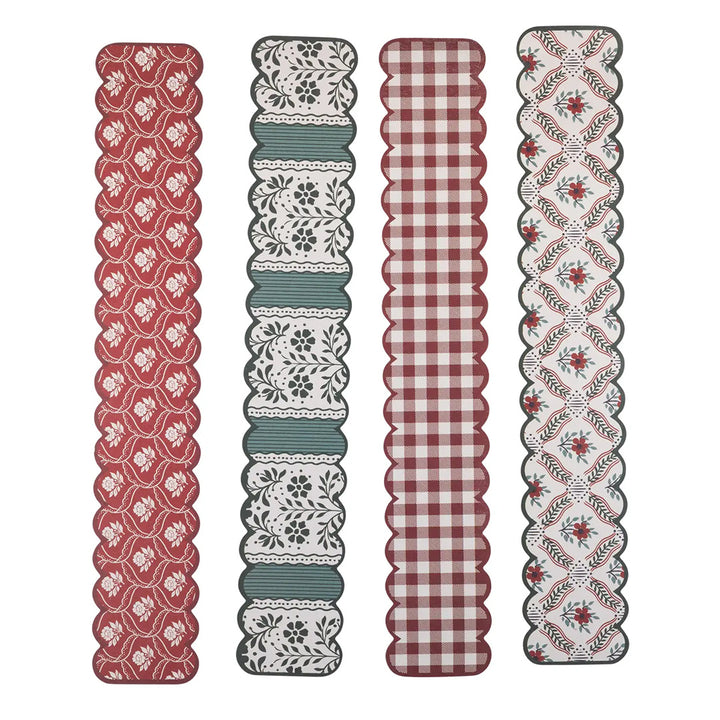 Burgundy and Green 20ft Christmas Paper Chains