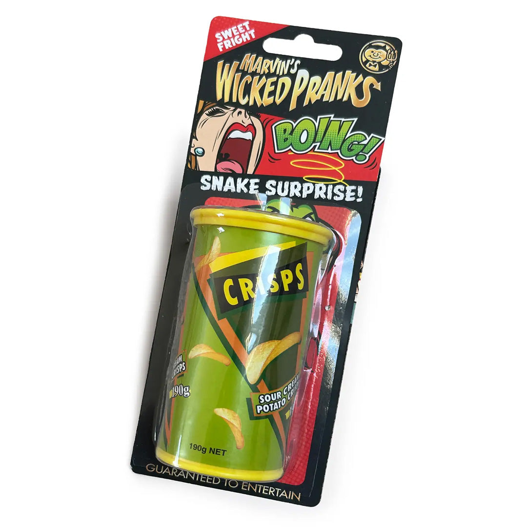 Wicked Pranks - Snake in a Crisps Can