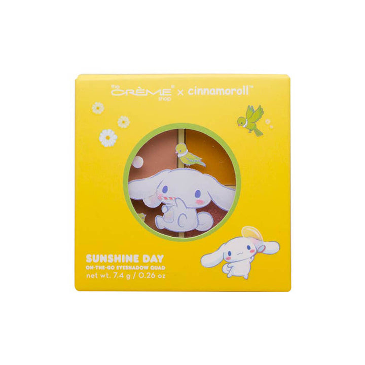 NEW Sunshine Day One On The Go Quad Eyeshadow Palette - The Creme Shop x Cinnamoroll