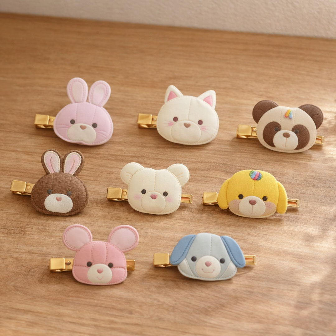 NEW Japanese Blind Box: Yoshitoku Retro Toy Collection Flocked Hair Clip