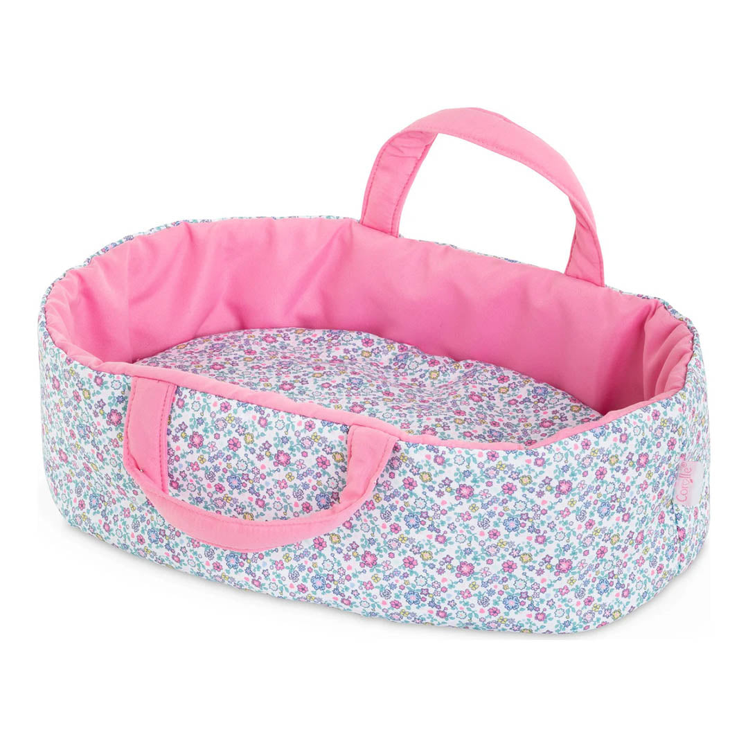 French Doll Flower Carry Cot Bed