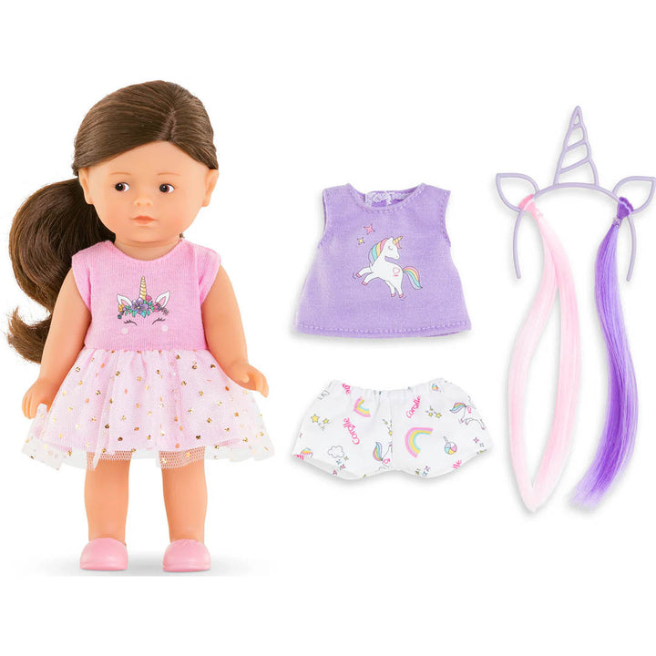 NEW French Doll 8" Corolline Gift Set- Romy Unicorn