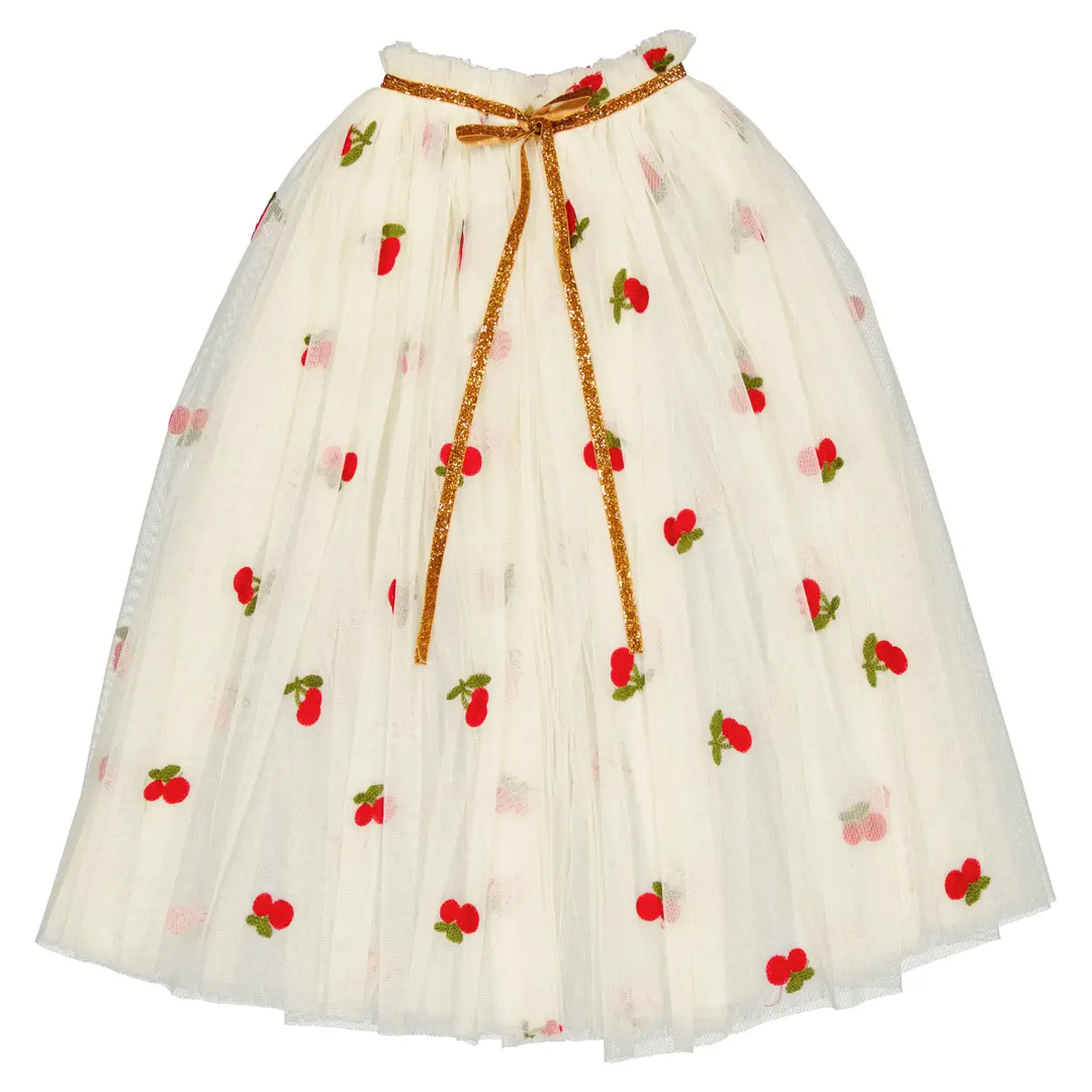 NEW French Cherry Tulle Cape