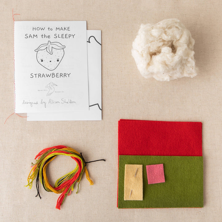 NEW DIY CRAFT KIT: Sam the Sleepy Strawberry