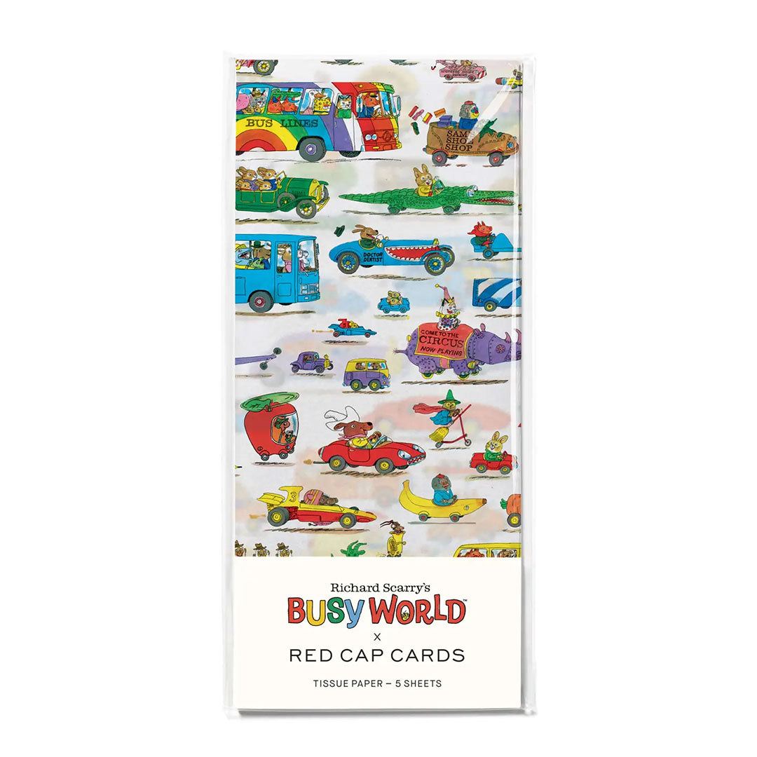 Richard Scarry Busytown Cars Tissue Paper - Set of 5 Sheets