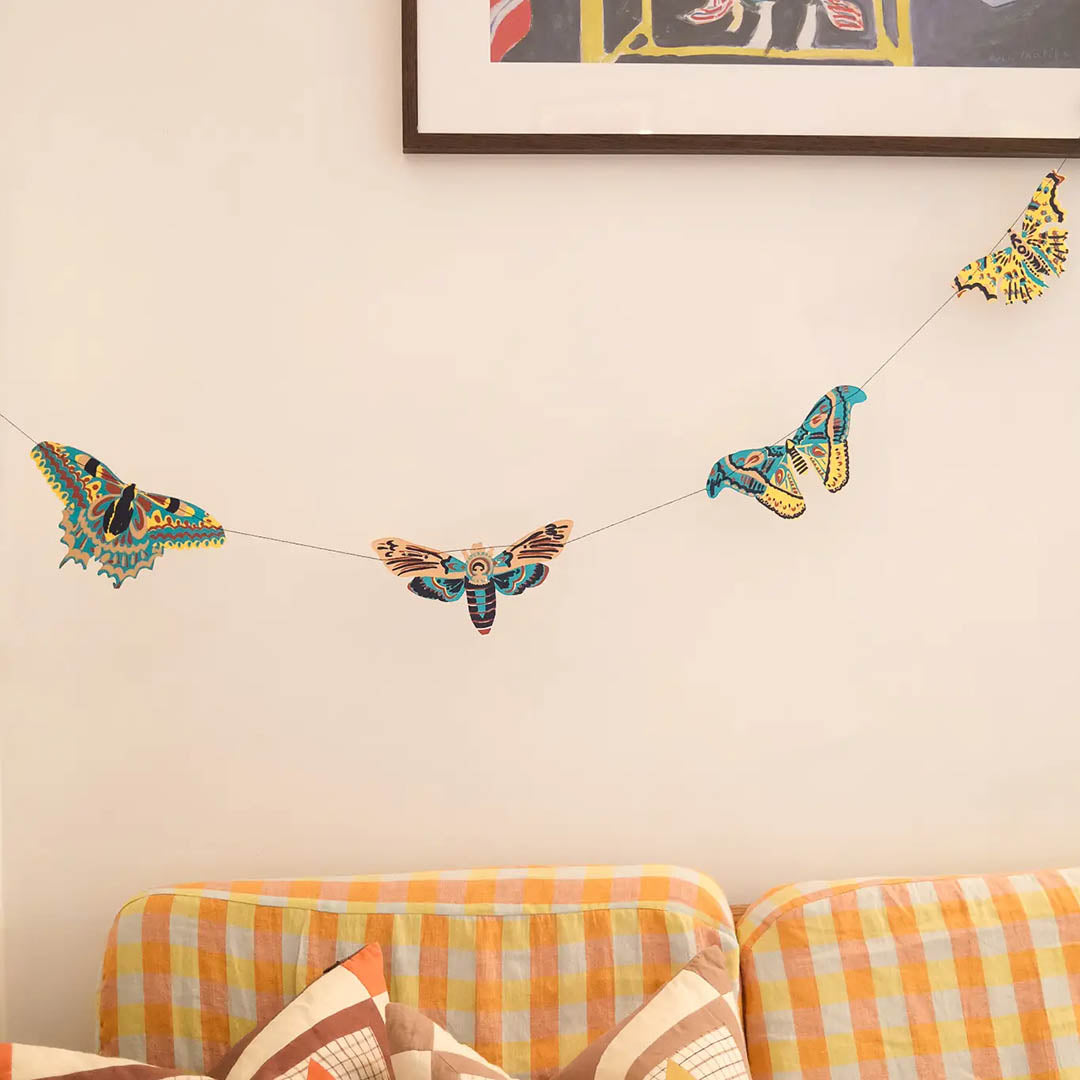 Moths Sewn Garland