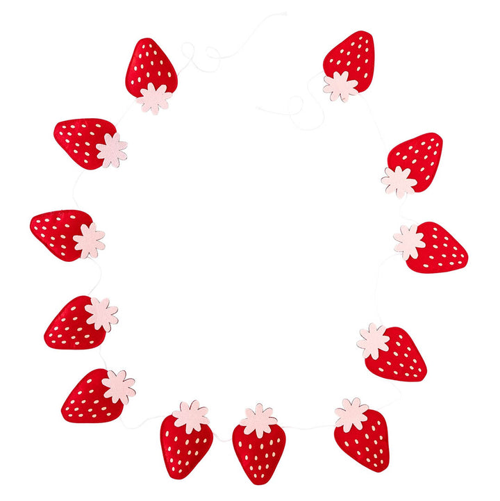 Puffy Felt Strawberry Banner