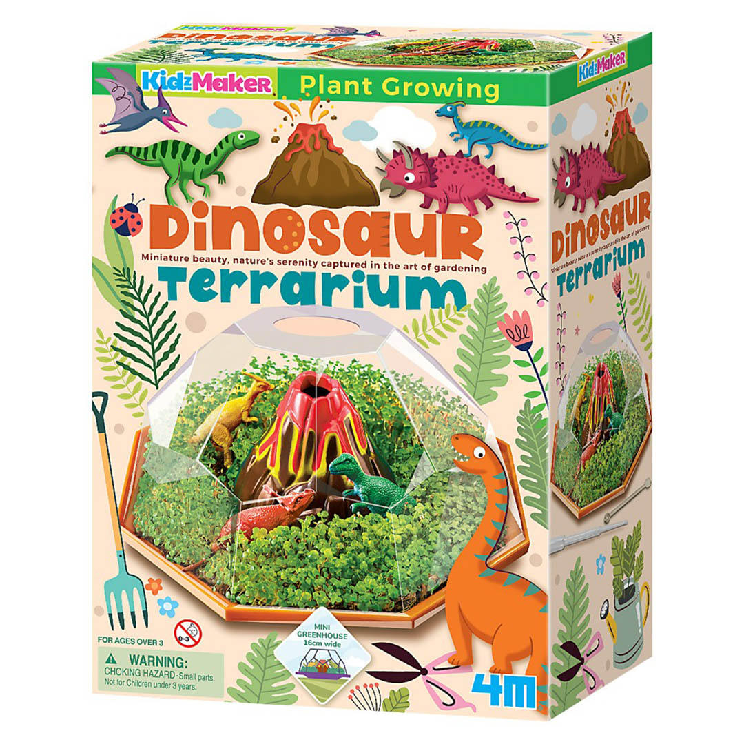 Kidzmaker Plant Growing Dinosaur Terrarium