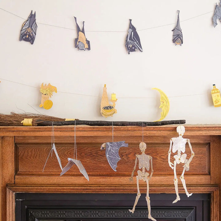 Dancing Skeletons Paper Ornaments