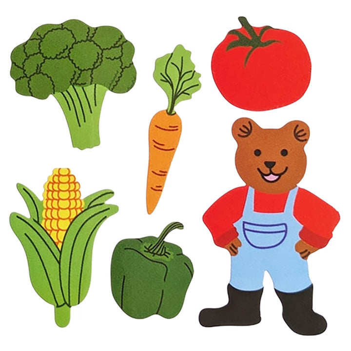 Glossy Farmer Bear Sticker