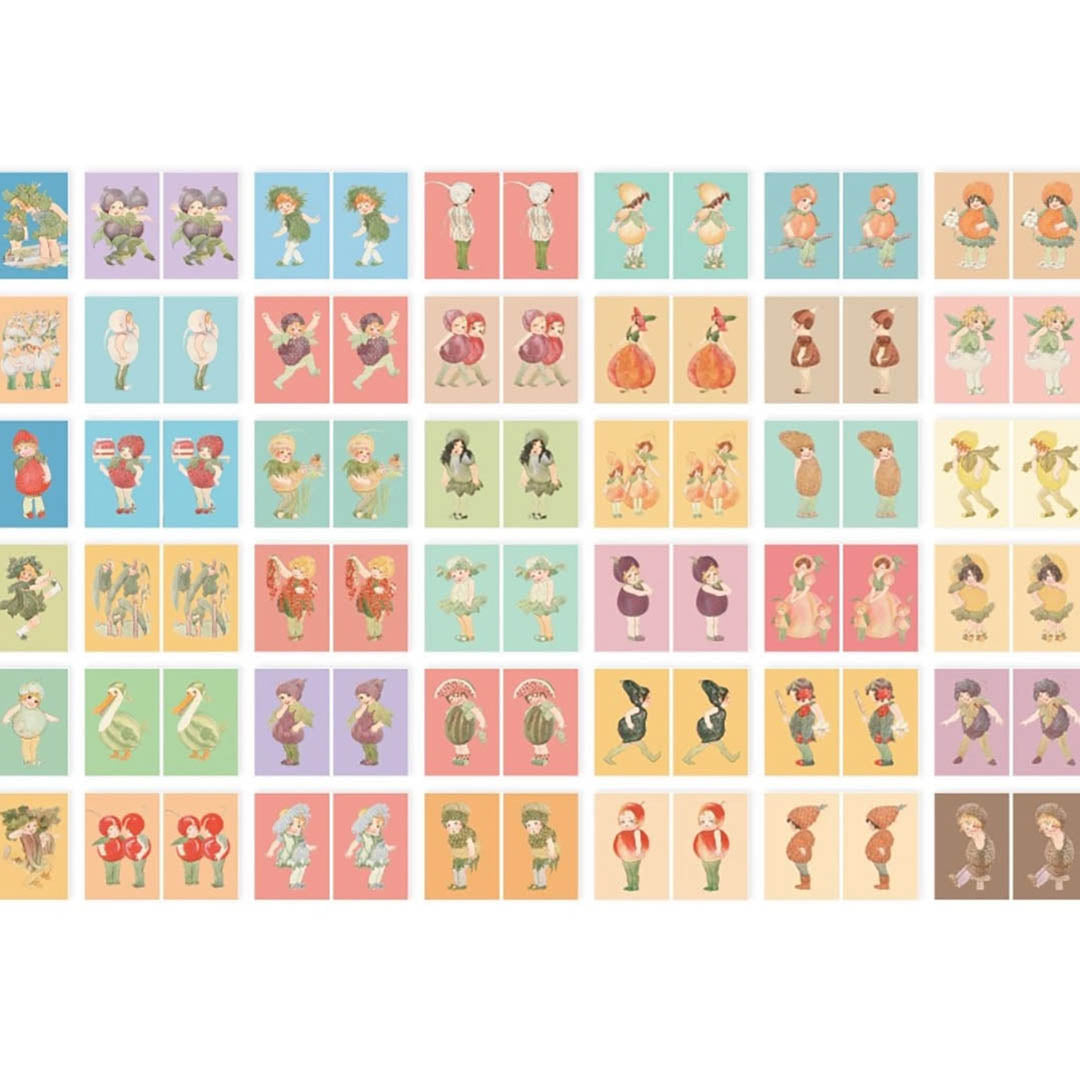 Unique & Vintage Mini Sticker Pack- Sweety