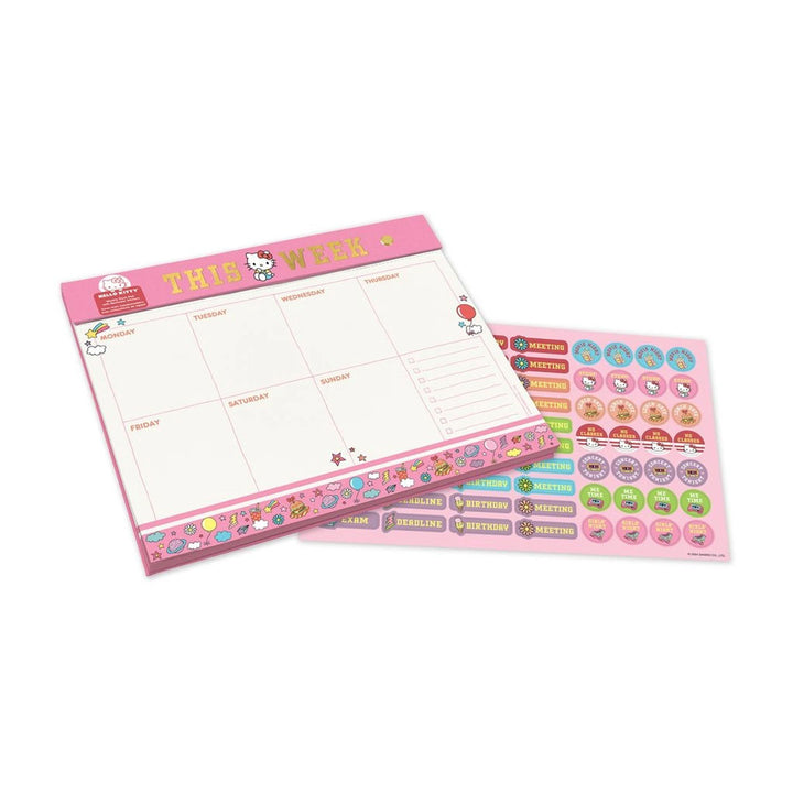 NEW Hello Kitty College Letters Weekly Desk Pad