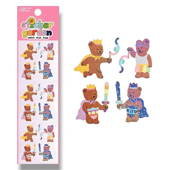 Twinkle Silk Scarf Bears Waldorf Inspired Stickers